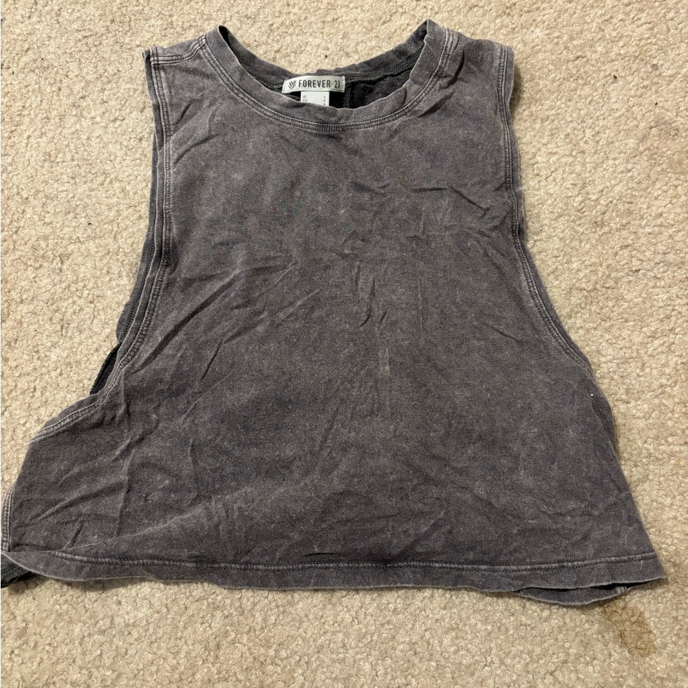 Forever 21 cropped muscle tank